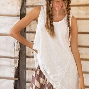Magnolia Pearl Paz Racer-Back Tank Top in Moonlight